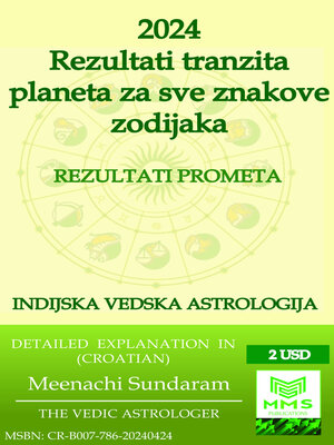cover image of Rezultati tranzita planeta za 2024. za sve znakove zodijaka (Croatian)